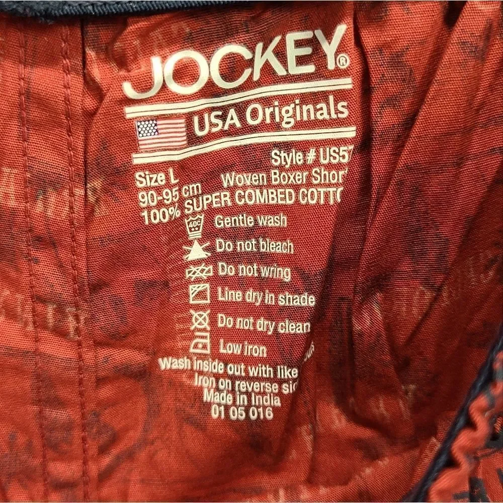 Jockey‎ Men's Beach Shorts in Red Size Large